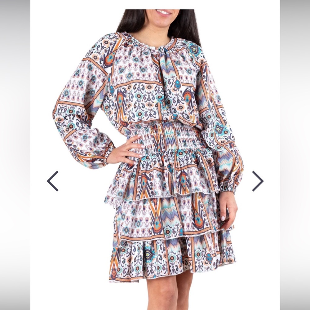 Multicolor dress (covers knees) NWOT